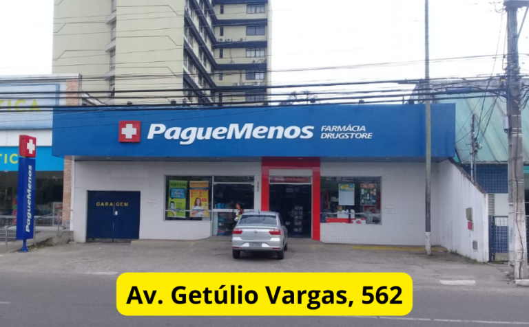 Farmácia Pague Menos, Av. Getúlio Vargas, 562